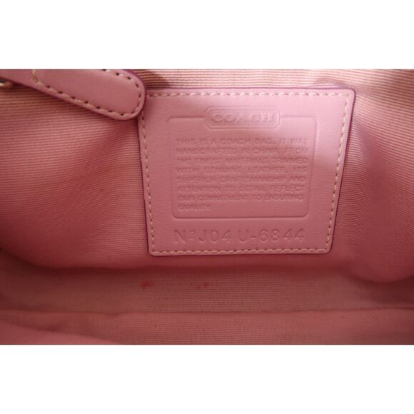 Coach Mini Field Bag in Pink Signature Jacquard - Picture 9 of 9
